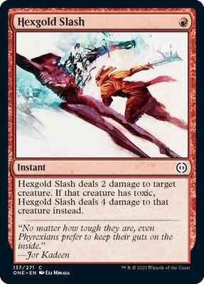 Magic: The Gathering - Phyrexia: All Will Be One - Hexgold Slash - 137 - Normal