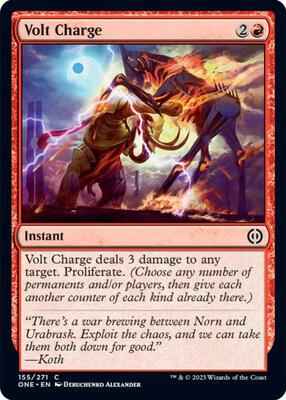 Magic: The Gathering - Phyrexia: All Will Be One - Volt Charge - 155 - Normal