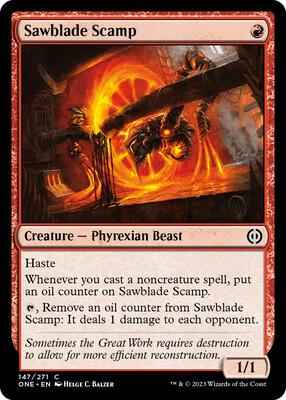 Magic: The Gathering - Phyrexia: All Will Be One - Sawblade Scamp - 147 - Normal