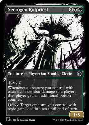 Magic: The Gathering - Phyrexia: All Will Be One - Necrogen Rotpriest (Showcase) - 296 - Normal