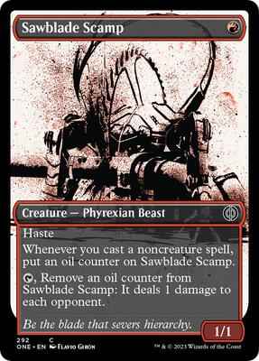 Magic: The Gathering - Phyrexia: All Will Be One - Sawblade Scamp (Showcase) - 292 - Normal