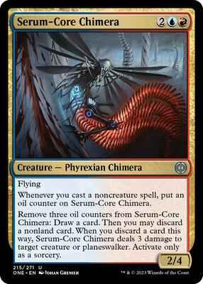 Magic: The Gathering - Phyrexia: All Will Be One - Serum-Core Chimera - 215 - Normal