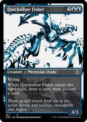 Magic: The Gathering - Phyrexia: All Will Be One - Quicksilver Fisher (Showcase) - 287 - Normal