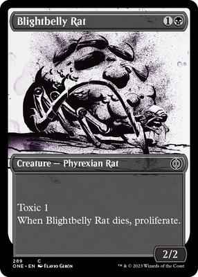 Magic: The Gathering - Phyrexia: All Will Be One - Blightbelly Rat (Showcase) - 289 - Normal