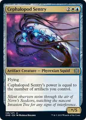 Magic: The Gathering - Phyrexia: All Will Be One - Cephalopod Sentry - 198 - Normal