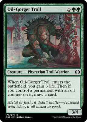Magic: The Gathering - Phyrexia: All Will Be One - Oil-Gorger Troll - 177 - Normal