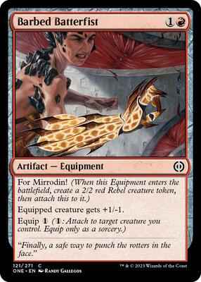 Magic: The Gathering - Phyrexia: All Will Be One - Barbed Batterfist - 121 - Normal