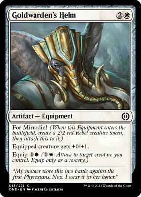 Magic: The Gathering - Phyrexia: All Will Be One - Goldwarden's Helm - 13 - Normal