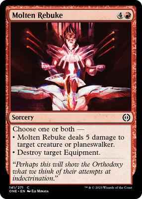 Magic: The Gathering - Phyrexia: All Will Be One - Molten Rebuke - 141 - Normal