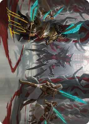 Magic: The Gathering - Art Series: Phyrexia: All Will Be One - Goldwardens' Gambit Art Card (Gold-Stamped Signature) - 29 - Normal