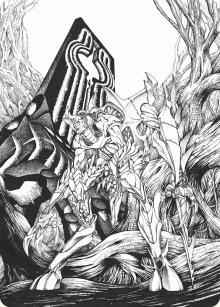 Magic: The Gathering - Art Series: Phyrexia: All Will Be One - Lukka, Bound to Ruin Art Card - 79 - Normal