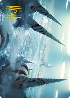 Magic: The Gathering - Art Series: Phyrexia: All Will Be One - Seachrome Coast Art Card (Gold-Stamped Signature) - 61 - Normal
