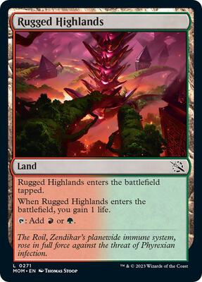 Magic: The Gathering - March of the Machine - Rugged Highlands - Normal