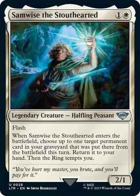 Magic: The Gathering - Universes Beyond: The Lord of the Rings: Tales of Middle-earth - Samwise the Stouthearted - Uncommon - Normal