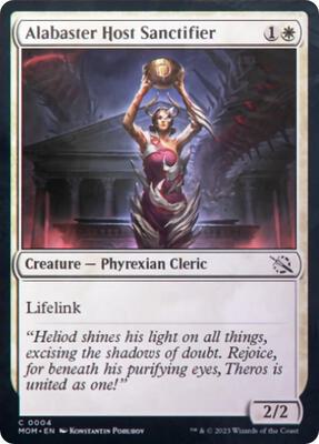 Magic: The Gathering - March of the Machine - Alabaster Host Sanctifier - Normal