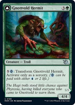 Magic: The Gathering - March of the Machine - Gnottvold Hermit - Normal
