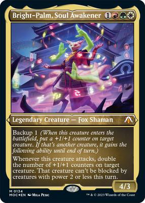 Magic: The Gathering - Commander: March of the Machine - Bright-Palm, Soul Awakener (Display Commander) - Thick Stock - Foil