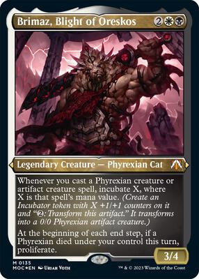 Magic: The Gathering - Commander: March of the Machine - Brimaz, Blight of Oreskos (Display Commander) - Thick Stock - Foil