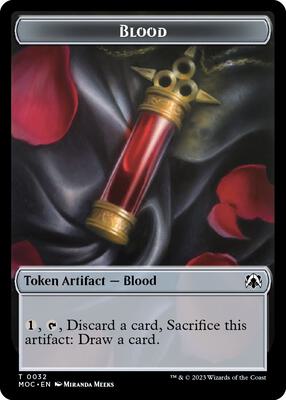 Magic: The Gathering - Commander: March of the Machine - Blood // Shapeshifter Double-sided Token - Normal