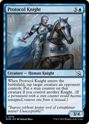 Magic: The Gathering - March of the Machine - Protocol Knight - Normal