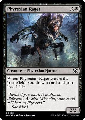 Magic: The Gathering - Commander: March of the Machine - Phyrexian Rager - Normal
