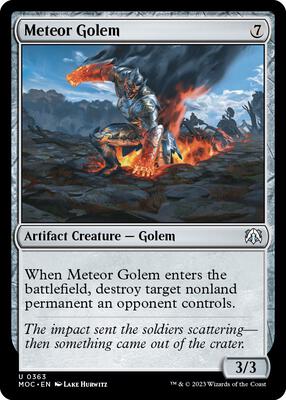 Magic: The Gathering - Commander: March of the Machine - Meteor Golem - Normal