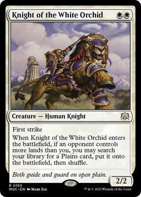 Magic: The Gathering - Commander: March of the Machine - Knight of the White Orchid - Normal