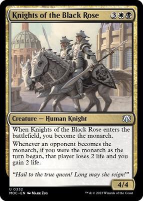 Magic: The Gathering - Commander: March of the Machine - Knights of the Black Rose - Normal