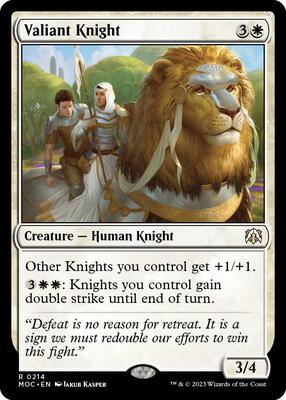 Magic: The Gathering - Commander: March of the Machine - Valiant Knight - Normal