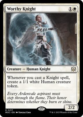 Magic: The Gathering - Commander: March of the Machine - Worthy Knight - Normal