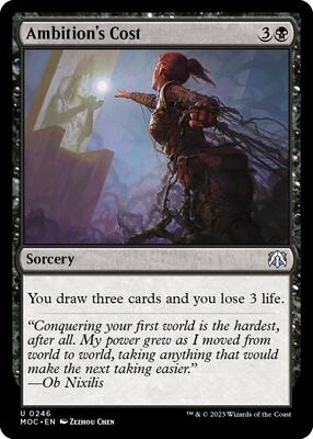 Magic: The Gathering - Commander: March of the Machine - Ambition's Cost - Normal