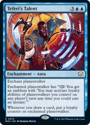 Magic: The Gathering - Commander: March of the Machine - Teferi's Talent - Foil