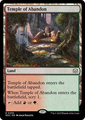 Magic: The Gathering - Commander: March of the Machine - Temple of Abandon - Normal