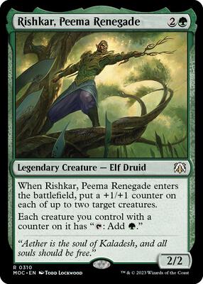 Magic: The Gathering - Commander: March of the Machine - Rishkar, Peema Renegade - Normal