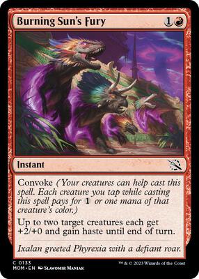 Magic: The Gathering - March of the Machine - Burning Sun's Fury - Normal
