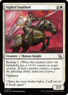 Magic: The Gathering - March of the Machine - Sigiled Sentinel - Normal