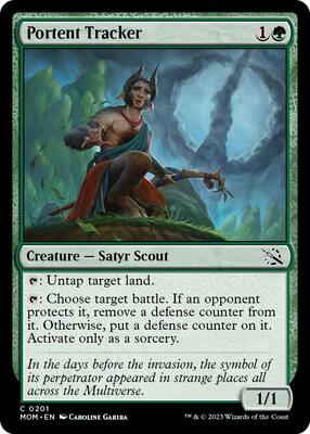 Magic: The Gathering - March of the Machine - Portent Tracker - Foil
