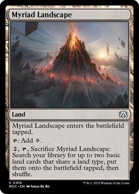 Magic: The Gathering - Commander: March of the Machine - Myriad Landscape - Normal