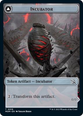 Magic: The Gathering - March of the Machine - Incubator (0016) // Phyrexian (0016) Double-Sided Token - Normal