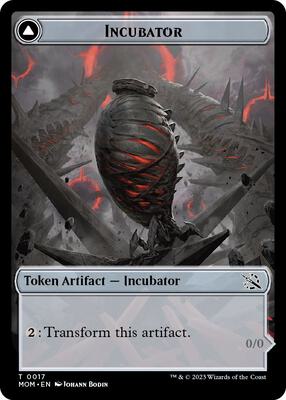 Magic: The Gathering - March of the Machine - Incubator (0017) // Phyrexian (0017) Double-Sided Token - Normal
