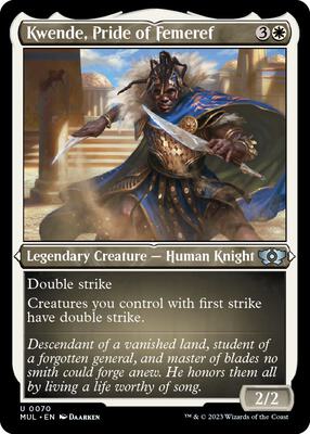 Magic: The Gathering - March of the Machine: Multiverse Legends - Kwende, Pride of Femeref (Foil Etched) - Foil