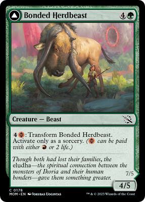 Magic: The Gathering - March of the Machine - Bonded Herdbeast - Normal