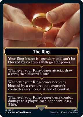 Magic: The Gathering - Universes Beyond: The Lord of the Rings: Tales of Middle-earth - The Ring Helper Card - Token - Normal