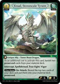 Grand Archive TCG - Fractured Crown - Kraal, Stonescale Tyrant - 90 - Normal