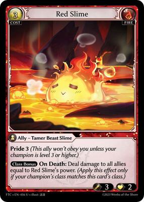 Grand Archive TCG - Fractured Crown - Red Slime - 56 - Normal