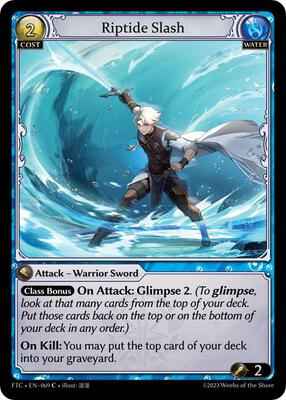 Grand Archive TCG - Fractured Crown - Riptide Slash - 69 - Normal