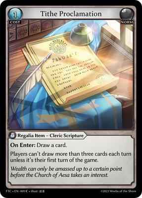 Grand Archive TCG - Fractured Crown - Tithe Proclamation - 9 - Normal