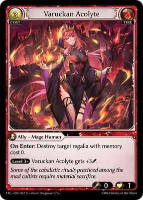Grand Archive TCG - Fractured Crown - Varuckan Acolyte - 57 - Normal