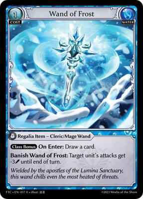 Grand Archive TCG - Fractured Crown - Wand of Frost - 17 - Normal