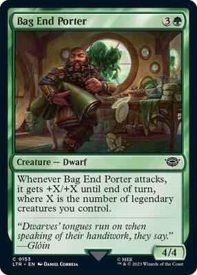 Magic: The Gathering - Universes Beyond: The Lord of the Rings: Tales of Middle-earth - Bag End Porter - Common - Normal
